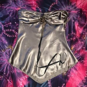 Silky Strapless Shirt